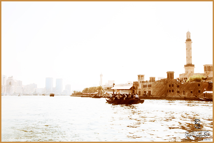 Sketch of Dubai creek