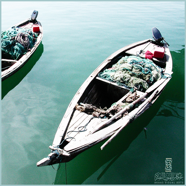 Small wooden boats