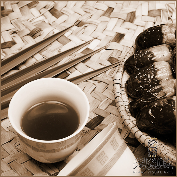 Arabic coffee with dates